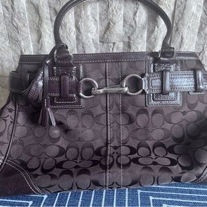 Coach purse brown